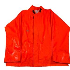 NASCO Sentinel FR Rain Jacket 3XL Orange Arc Flash Water Resistant Made in USA